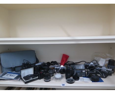 A collection of cameras and camera equipment including Olympus and Minox cameras, please see images for vendors listing 