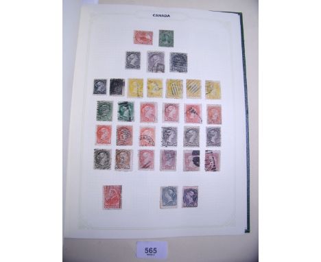 An Empire and Commonwealth Simplex stamp album (countries A - G) of mint and used - QV to QEII period.  Many lower value part