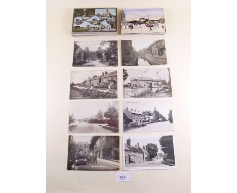 Postcards - Hants and a few Isle of Wight - topo including street scenes at Hursley Village, Horndean, New Milton, Nursling M