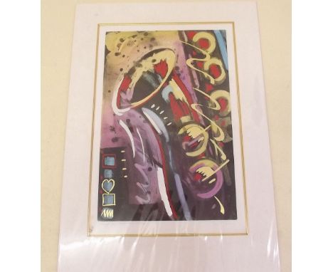 Simon Ball - limited edition print of a Saxophone 'Must Be Heaven' 79/90 - unframed 39 x 60cm