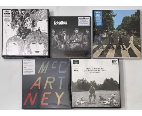 THE BEATLES AND RELATED - LP/ CD BOX SETS (SOME NEW &amp; SEALED). A fine selection of 5 LP/ CD box sets by The Beatles and r