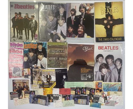 Beatles and Paul McCartney memorabilia to inc: Club Sandwich magazines, nineteen assorted tickets/stubs mostly Paul McCartney