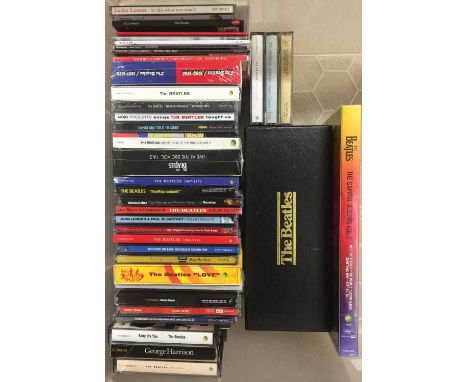 THE BEATLES - CD COLLECTION (INC MINI-CD SINGLES BOX). A quality collection of around 41 CDs by The Beatles, including a smat