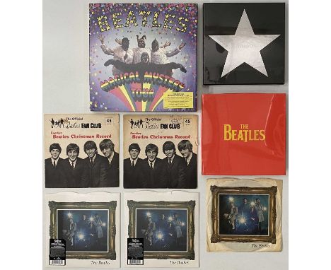 THE BEATLES AND RELATED - 7" COLLECTORS PACK. A wonderful selection of 8 7" by The Beatles and related. The Beatles titles in