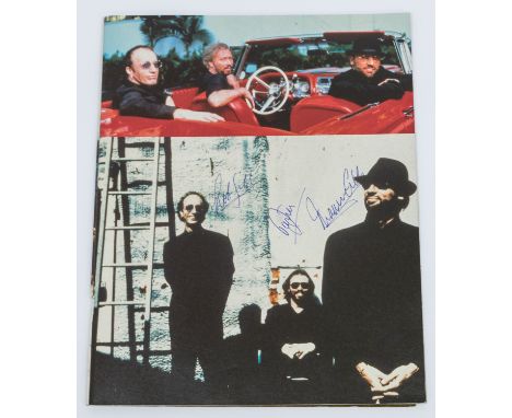 Bee Gees Tour Programme - Signed Autographed in person in blue biro