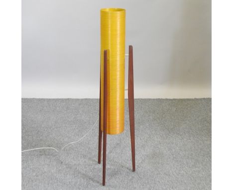 A 1970's spun fibreglass standard lamp, 112cm high