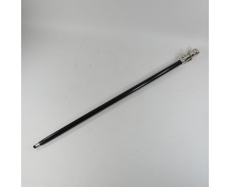 A reproduction walking stick, with a telescope mounted in the handle