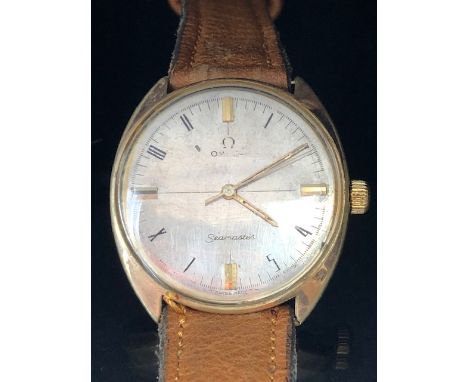 Omega Seamaster with silver dial and Gold baton markers (as Found, not seen working)