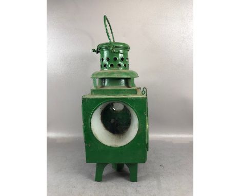 Railway interest, a large  20th century standing Railway lamp approximately 50cm high