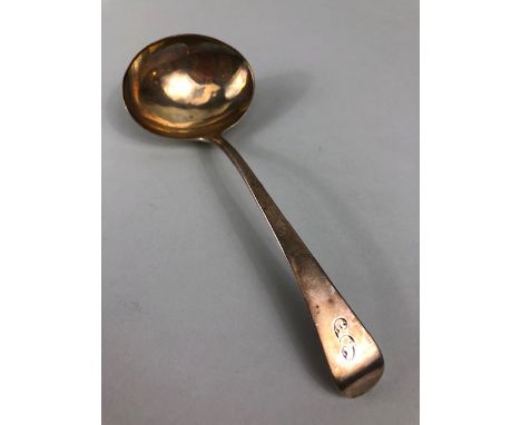 Silver hallmarked George III Ladle Hallmarked for London 1801 by maker WS possibly William Sumner I approx 16cm in length 