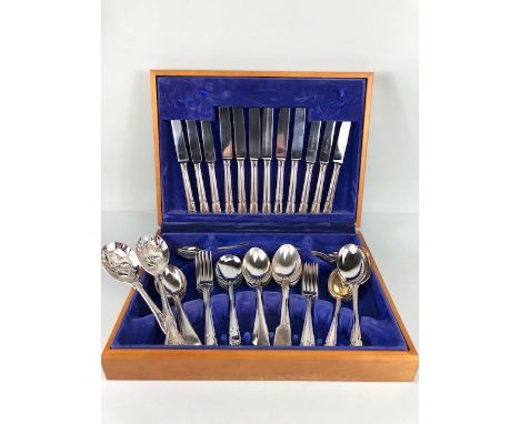 Canteen of silver plated cutlery by Cooper Ludlan