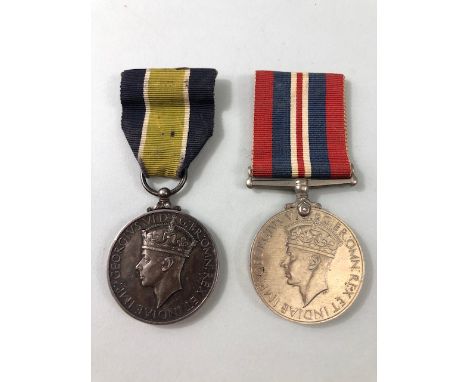 Militaria Medals: George VI Colonial Police Good Conduct Medal 2nd C.L. Police Constable 3934William Augustus Earle and a WWI