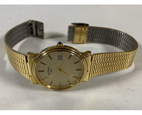 A gent's gold plated Rotary wristwatch 
