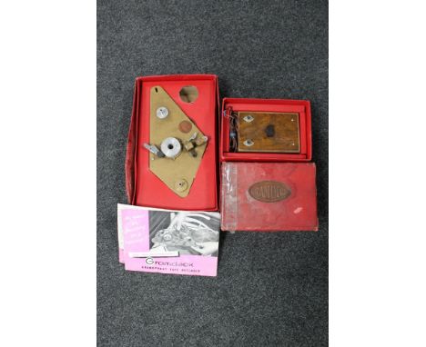 A Gram Deck tape recorder with amp and instructions, boxed.