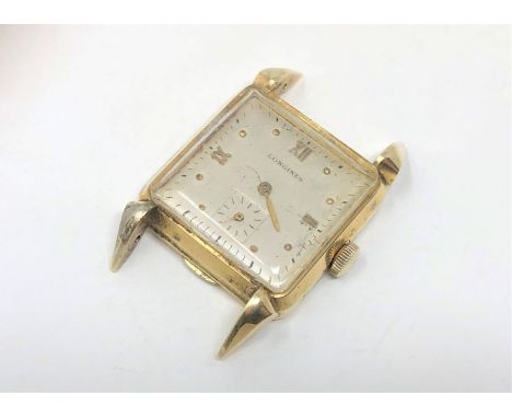 A vintage gent's 14ct gold Longines wristwatch CONDITION REPORT: Case weighs 11.3g. 
