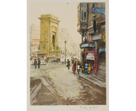 Eugène-Louis Véder1876 Saint-Germain-en-Laye - 1936 Châtillon - "Brioche de la Lune" - Farbradierung/Papier. 23,6 x 17,5 cm, 