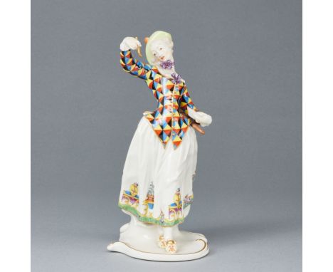Lalage -  Commedia dell'ArteStaatliche Porzellan Manufaktur, Nymphenburg vor 1976. Porzellan, weiß, glasiert. Polychrom und G