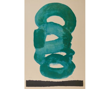 Kumi Sugai1919 Kobe - 1996 Kobe - "Famille Vert" - Farblithografie/Papier. 48/300. 64,5 x 45 cm, 75 x 53 cm. Sign. und dat. r