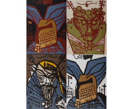 Jonathan Meese1970 Tokio - lebt und arbeitet in Ahrensburg und Berlin - "Hagen von Tronje im Meeresgrund, nahe Atlantisis" - 