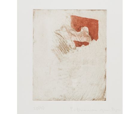 Peter Krawagna1937 Klagenfurt -  lebt und arbeitet in Krumpendorf am Wörthersee - Ohne Titel. 1995 - Farbradierung/Papier. 20