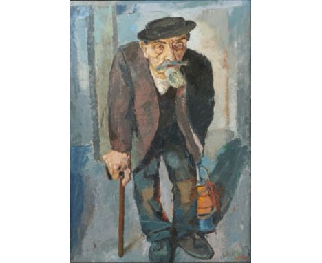 Kurt Scheele1905 Frankfurt/Main - 1944 Smolensk - »Pataro« - Öl/Lwd. 85 x 60 cm. Monogr. u. dat. r. u.: KS. 1927. Rückseitig 