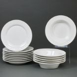 6 Dessertschalen und 8 Brotteller - Kurland. KPM, Berlin 1992-2000.