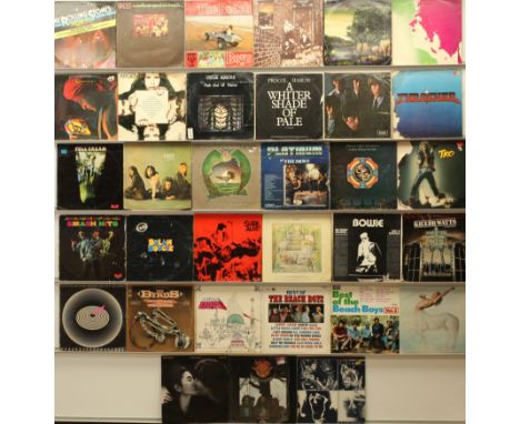 A collection of Rock LPs to include artists; Genesis, The Rolling Stones, Jimi Hendrix, The Who, T.Rex, The Beach Boys, Faces