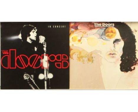 A pair of The Doors LPs to include (1) In Concert (1991 Europe, Elektra - 7559-61082-1/EKT88, Trifold Glossy Sleeve); (2) Wei