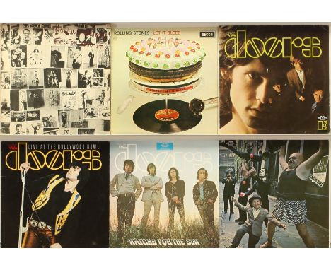 A Collection of The Doors &amp; The Rolling Stones LPs to include (1) The Doors - The Doors (1985 Europe Reissue, K 42 012, R