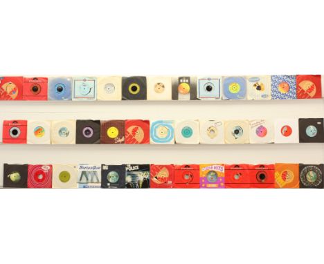 A collection of 1970's Rock and Pop 7" Singles to include artists; The Police, Alice Cooper, Electric Light Orchestra, John L