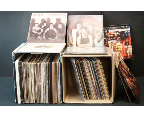 Vinyl - Over 100 rock &amp; pop LP's including Queen, Status Quo, Dire Straits, Meatloaf, George Michael, The Who, Manfred Ma