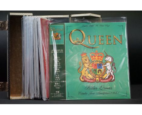Vinyl - 19 Queen &amp; related LP's including modern issues, live recordings and private pressings featuring On Stage 1977-19