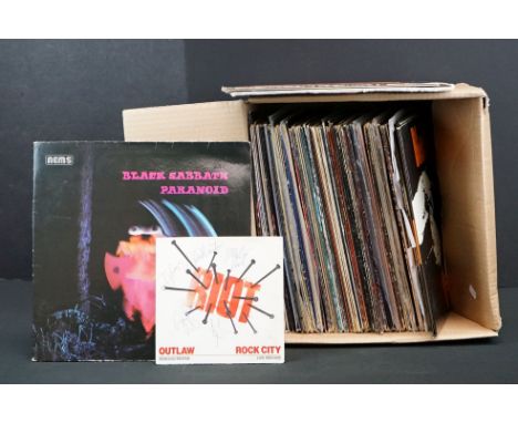 Vinyl - Approx 65 mainly rock / classic rock / metal LP's to include Black Sabbath, Led Zeppelin, The Who, Bon Jovi, Jimi Hen