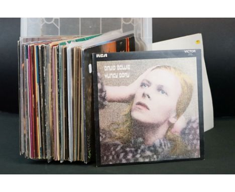Vinyl - Approx 40 Rock &amp; Pop LP's and a small number of 12" singles featuring Genesis, David Bowie, Blondie, Elton John, 