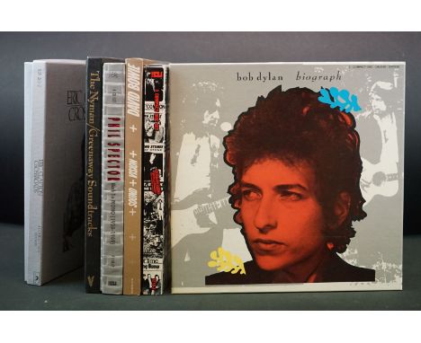 CD - Six Box Sets to include David Bowie Sound + Vision, Rolling Stones Singles Collection, Bob Dylan Biograph, Eric Clapton 