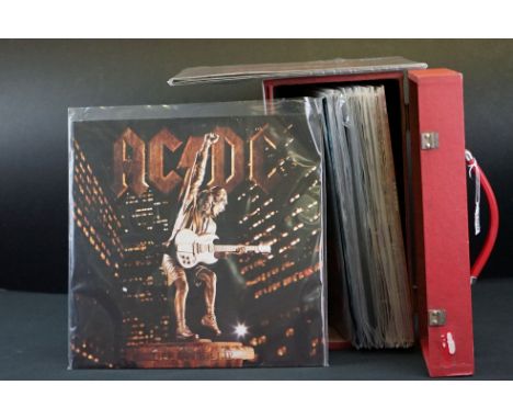 Vinyl - 21 AC/DC LP's including some private pressings &amp; live recordings to include Back In Black, High Voltage, Flick Of