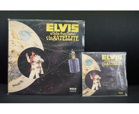 Vinyl - Elvis Aloha From Hawaii via Satellite LP (DPS 2040) orange RCA labels and EP (DTFO 2006) very rare with 2500 units pr