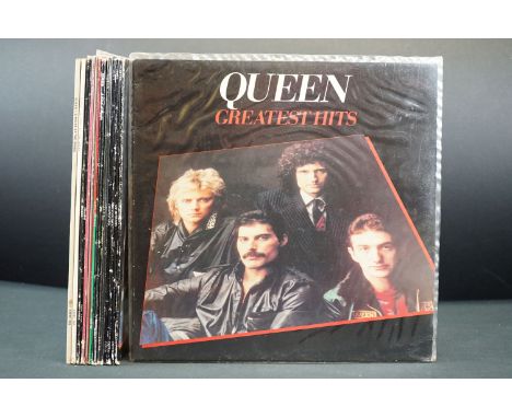 Vinyl - 14 Queen LP's to include Hot Space, The Works x 2, Self Titled x 2, A Night At The Opera x 2, Greatest Hits x 5, Jazz