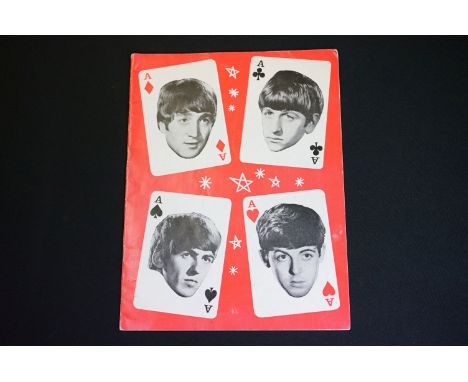 Memorabilia &amp; Autograph - The Beatles 4 Aces concert programme for the Autumn 1964 tour with Mary Wells.&nbsp; Signed to 