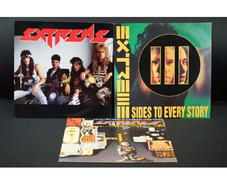 Vinyl - 3 Extreme LP's to include Pornograffiti (A&amp;M 395 313-1) Ex/Ex, Self Titled (A&amp;M 5238), Sleeve Vg+ with some c