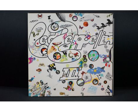 Vinyl - Led Zeppelin III on Atlantic 2401002 first press with plum Atlantic labels, Peter Grant credit to labels, A5 B5 matri