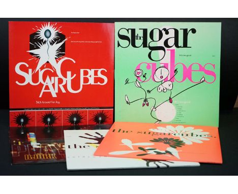 Vinyl - The Sugarcubes / Bjork - 2 UK 1st Pressing albums and Three 12” singles to include:  The Sugarcubes - Life’s Too Good