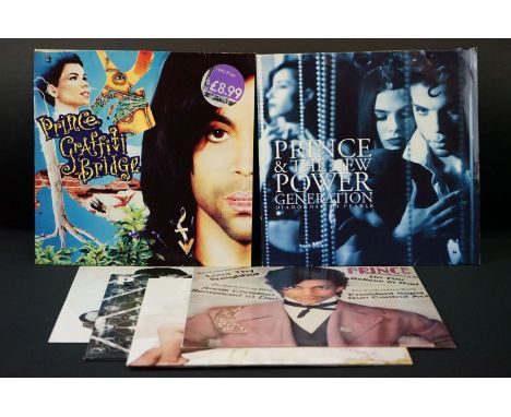 Vinyl - 5 Prince LP's and one 12" single to include Diamonds &amp; Pearls, Music From Graffiti Bridge, Controversy, Lovesexy,