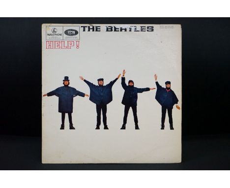 Vinyl - The Beatles Help! early mono press with G&amp;L flipback sleeve, The Gramophone Co Ltd and Sold In The UK to labels, 