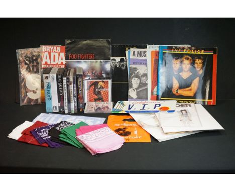 Memorabilia - Collection of music related items including Feeder Comfort In Sound Special Promo Edition with seal, The Killer