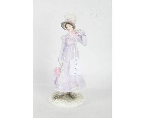 Royal Worcester Figurine, '1818: The Regency', The Victoria &amp; Albert Museum, Walking-Out Dresses of the 19th century, lim