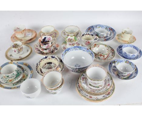 Collection of porcelain cups and saucers, to include Limoges, Paragon, Copeland Spode (qty)