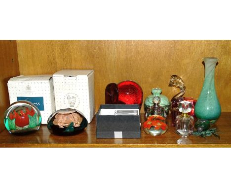 A Caithness glass paperweight 'Royal Tribute' 14/100, with certificate of authenticity, another, 'Selene' 233/500, (no CofA),