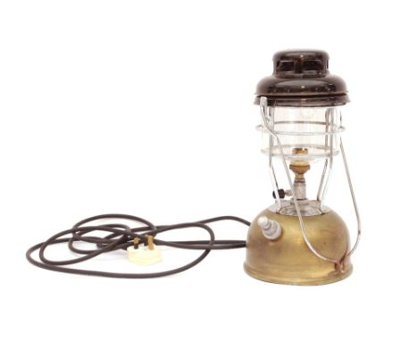 A Tilley lamp converted to electricity
