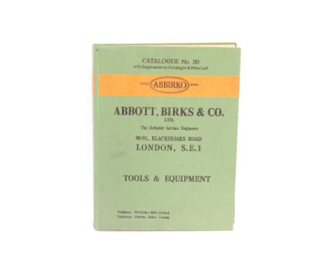An Abbott Birks &amp; Co., tools and equipment catalogue